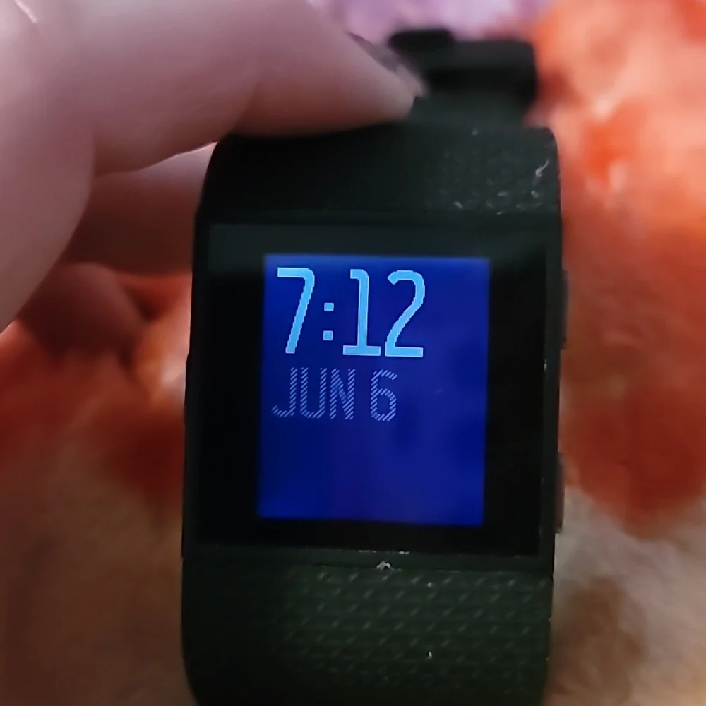 Fitbit Surge FB501 Fitness Superwatch Tracker Gunmetal Black Band‎ Heart Rate